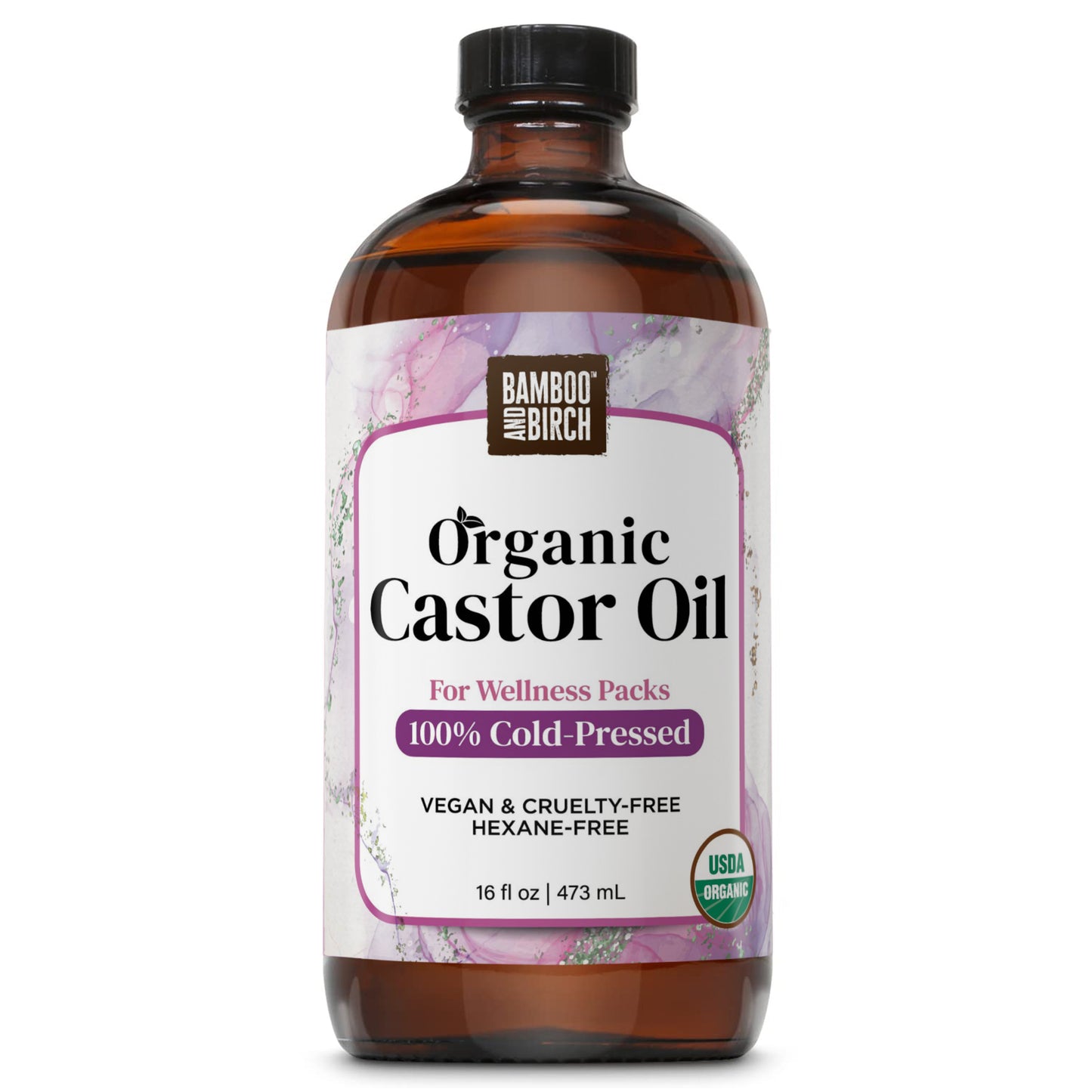 Organic Cold Pressed Castor Oil, 16 fl oz