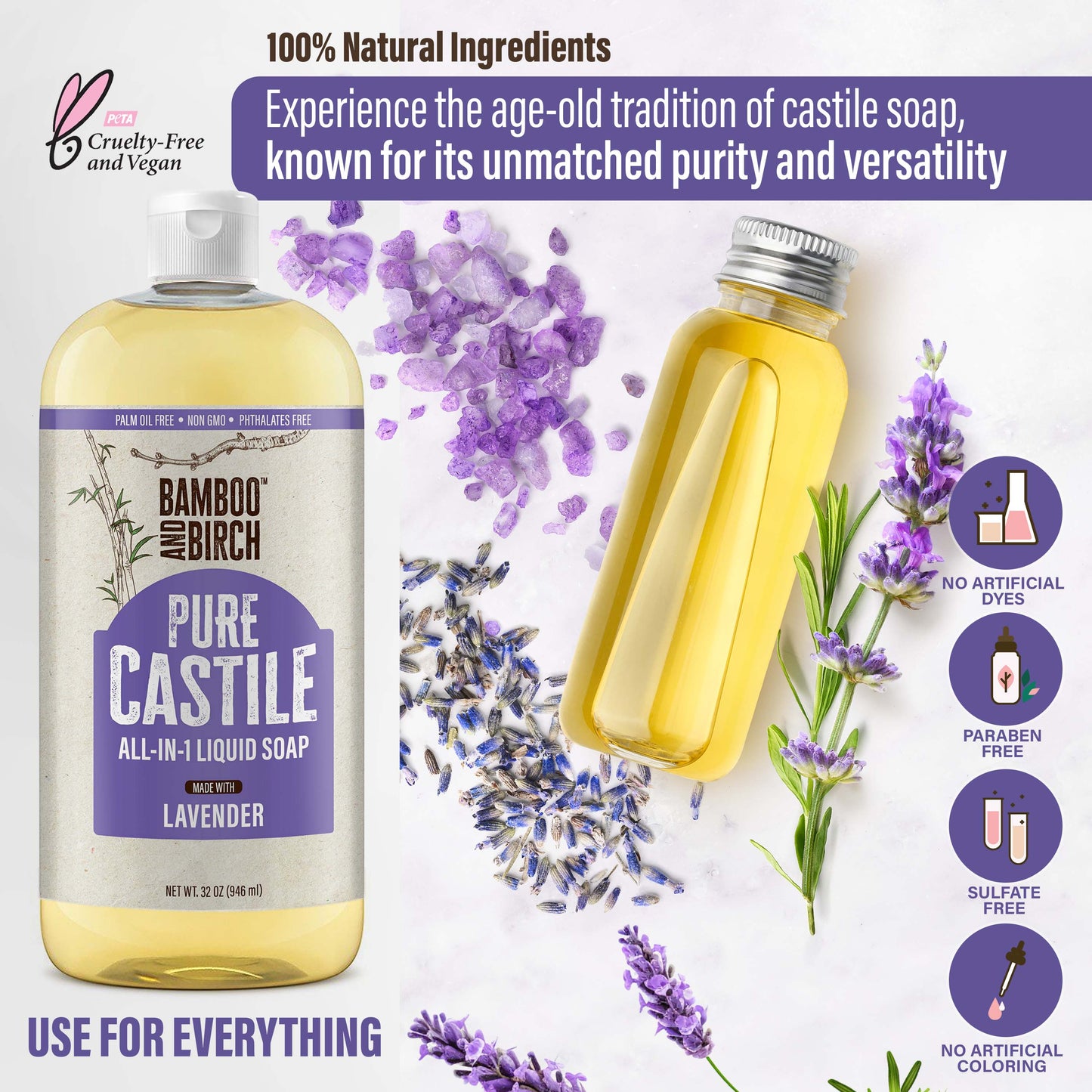 Pure Castile Soap, Lavender