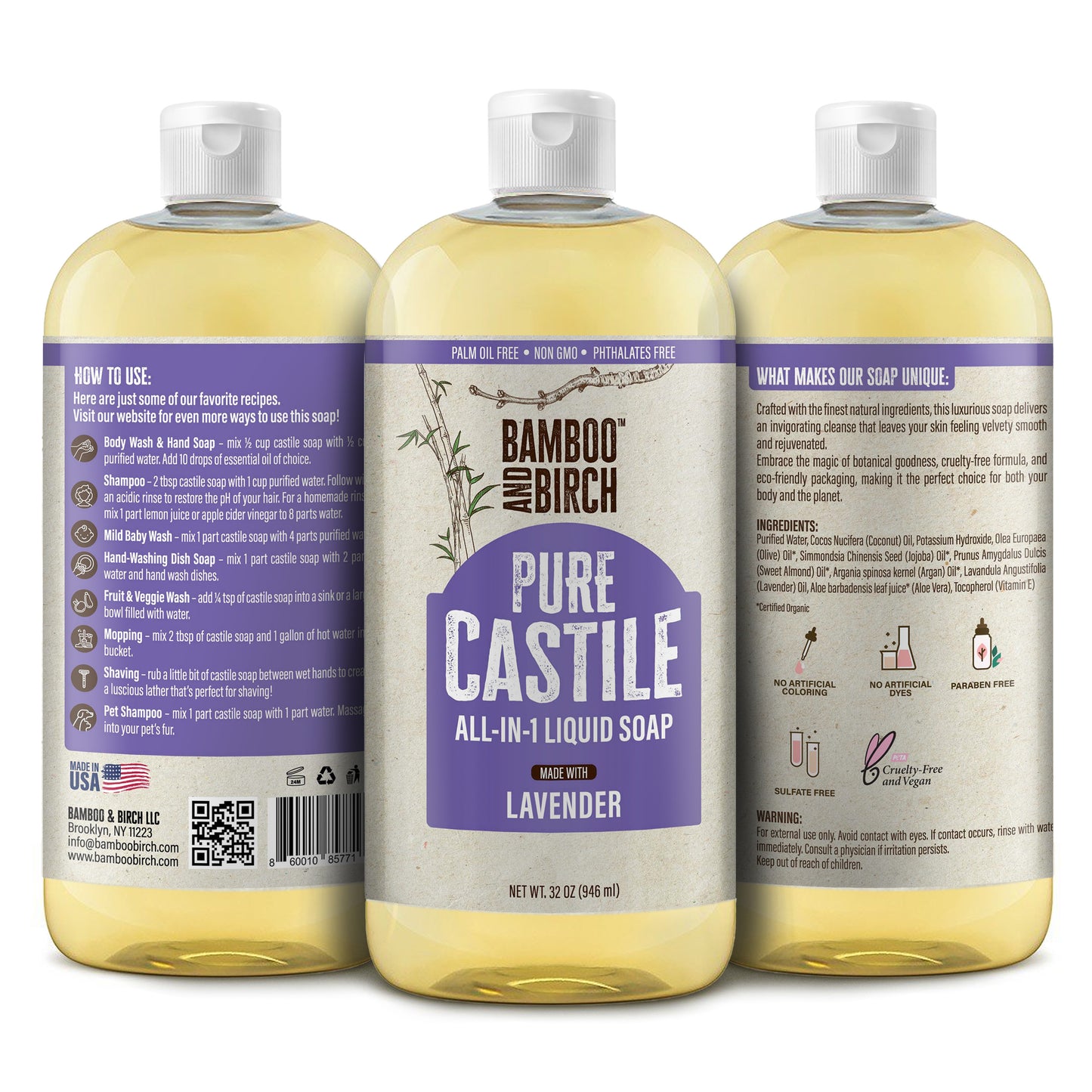 Pure Castile Soap, Lavender