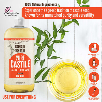 Pure Castile Soap, Tea Tree