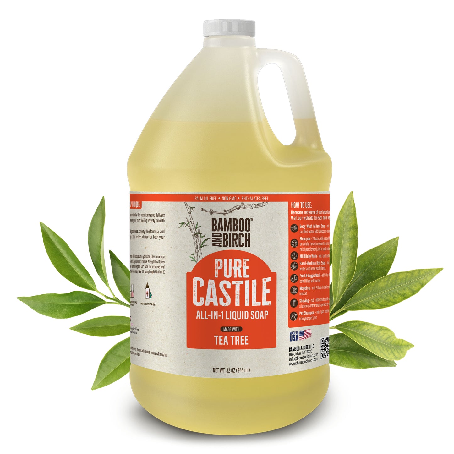 Pure Castile Soap, Tea Tree