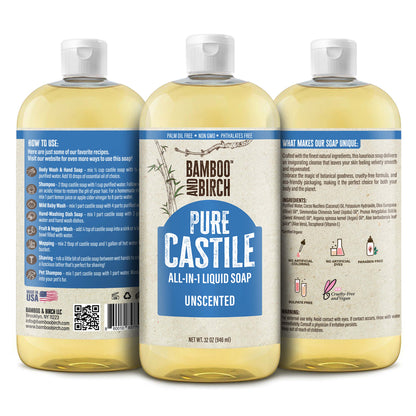 Pure Castile Soap, Classic Unscented