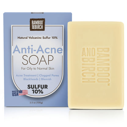 Anti-Acne Sulfur Soap Bar, 3.5 oz