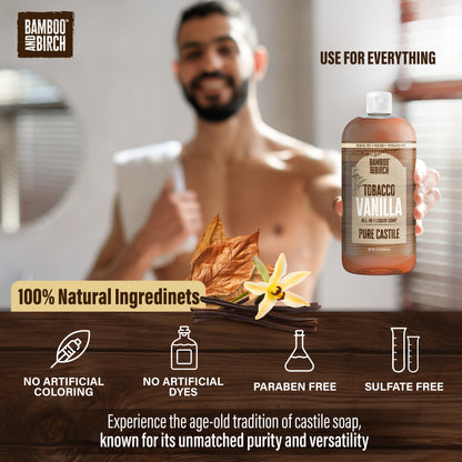Pure Castile Soap, Tobacco Vanilla