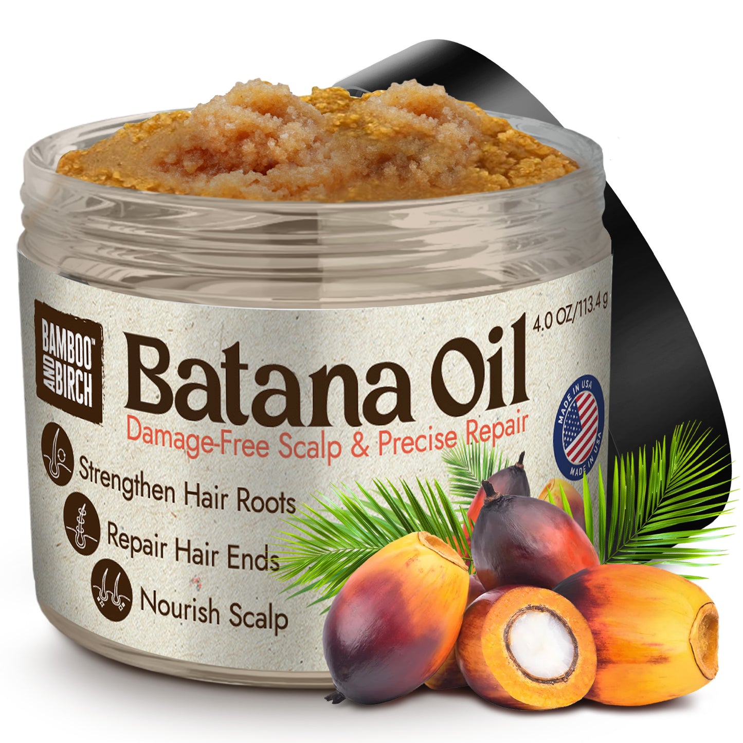 100% Pure Raw Batana Oil, 4 oz